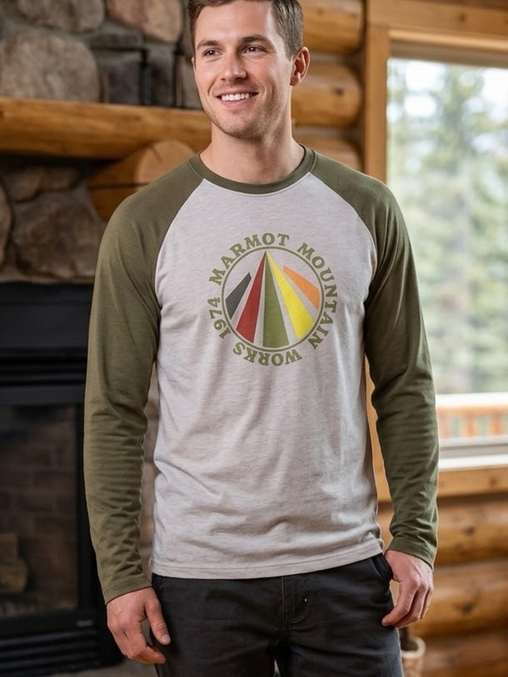Marmot Mountain Works 1974 Graphic Longsleeve Shirt M